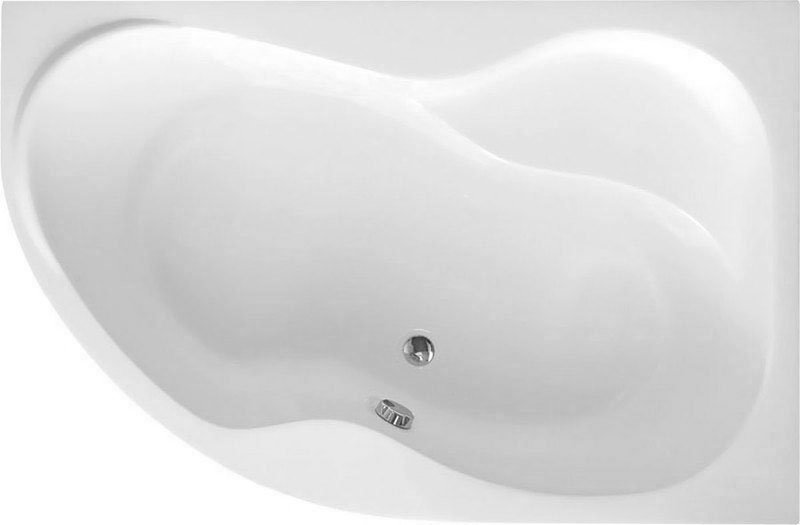 Aqualine Cidlina rohová vaňa 159x105 cm pravostranné biela G3614