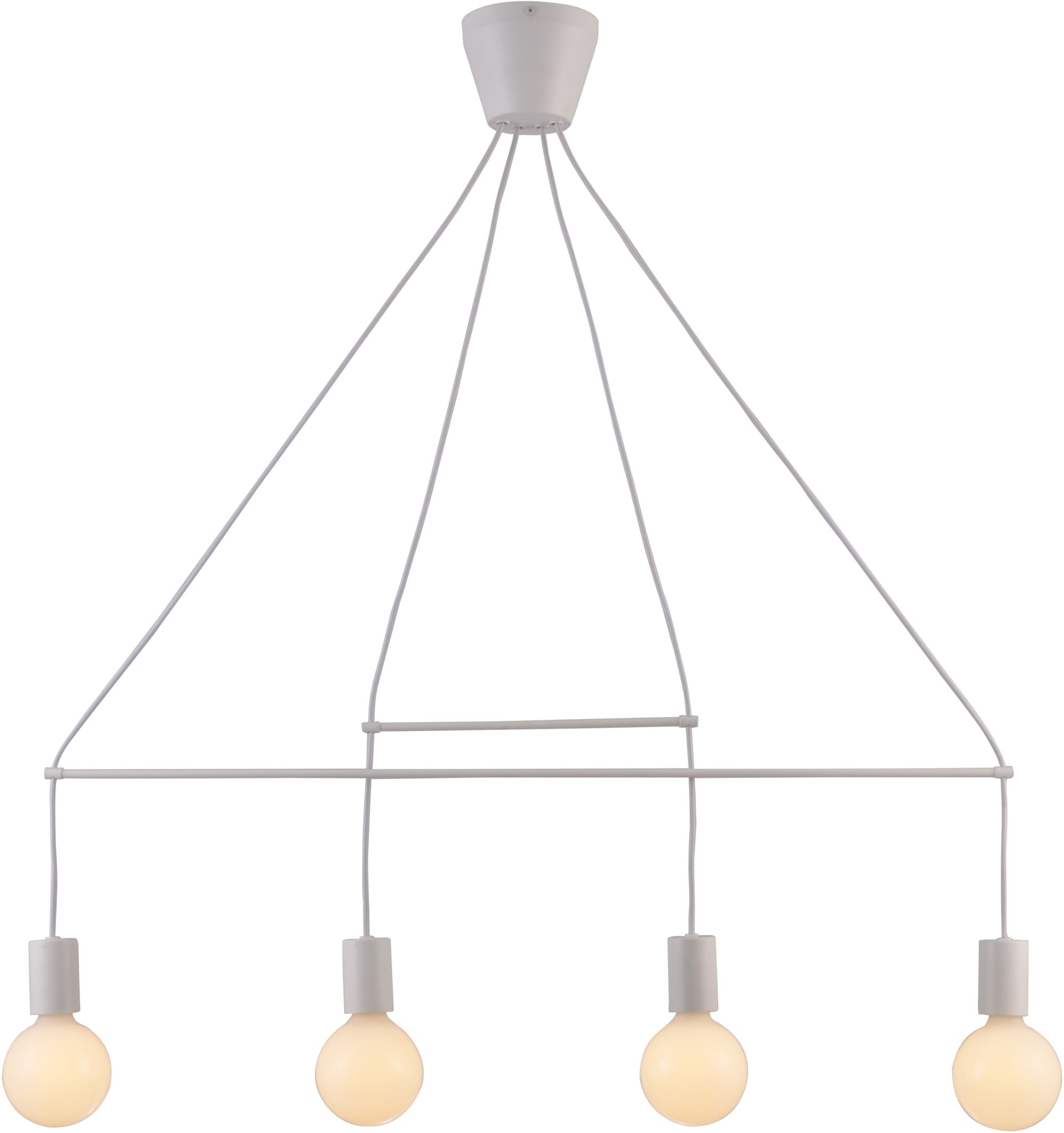 Candellux Alto závesné svietidlo 4x40 W biela 34-70906