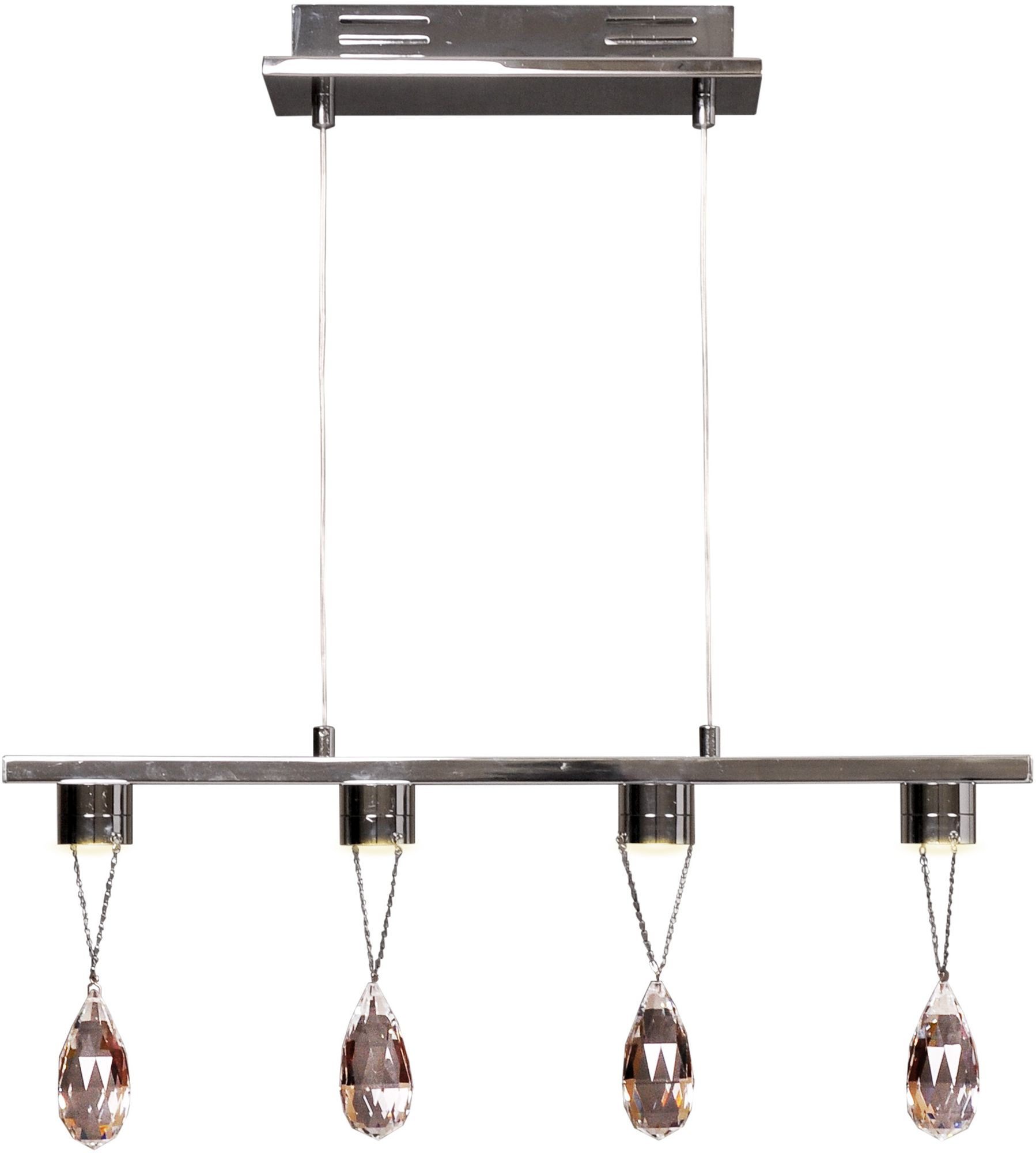 Candellux Prisma závesné svietidlo 4x3 W chrómová 34-25708