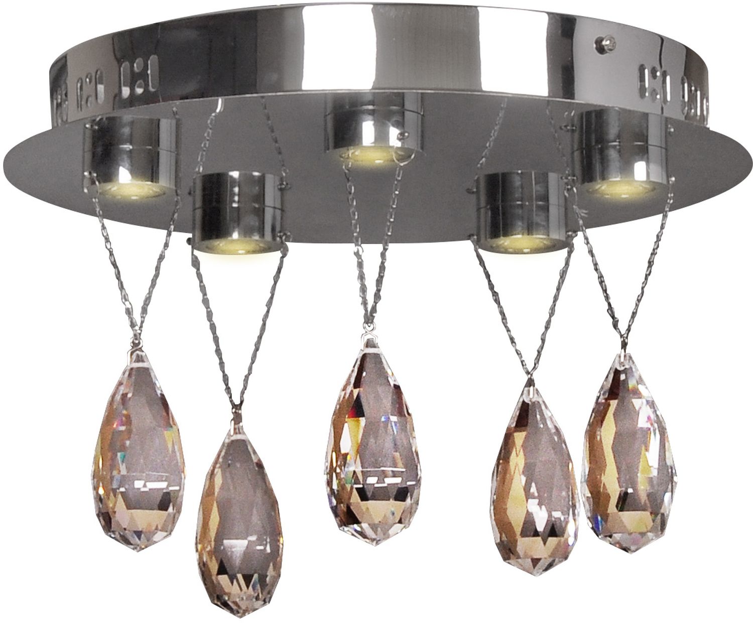 Candellux Prisma stropné svietidlo 5x3 W chrómová 98-25722