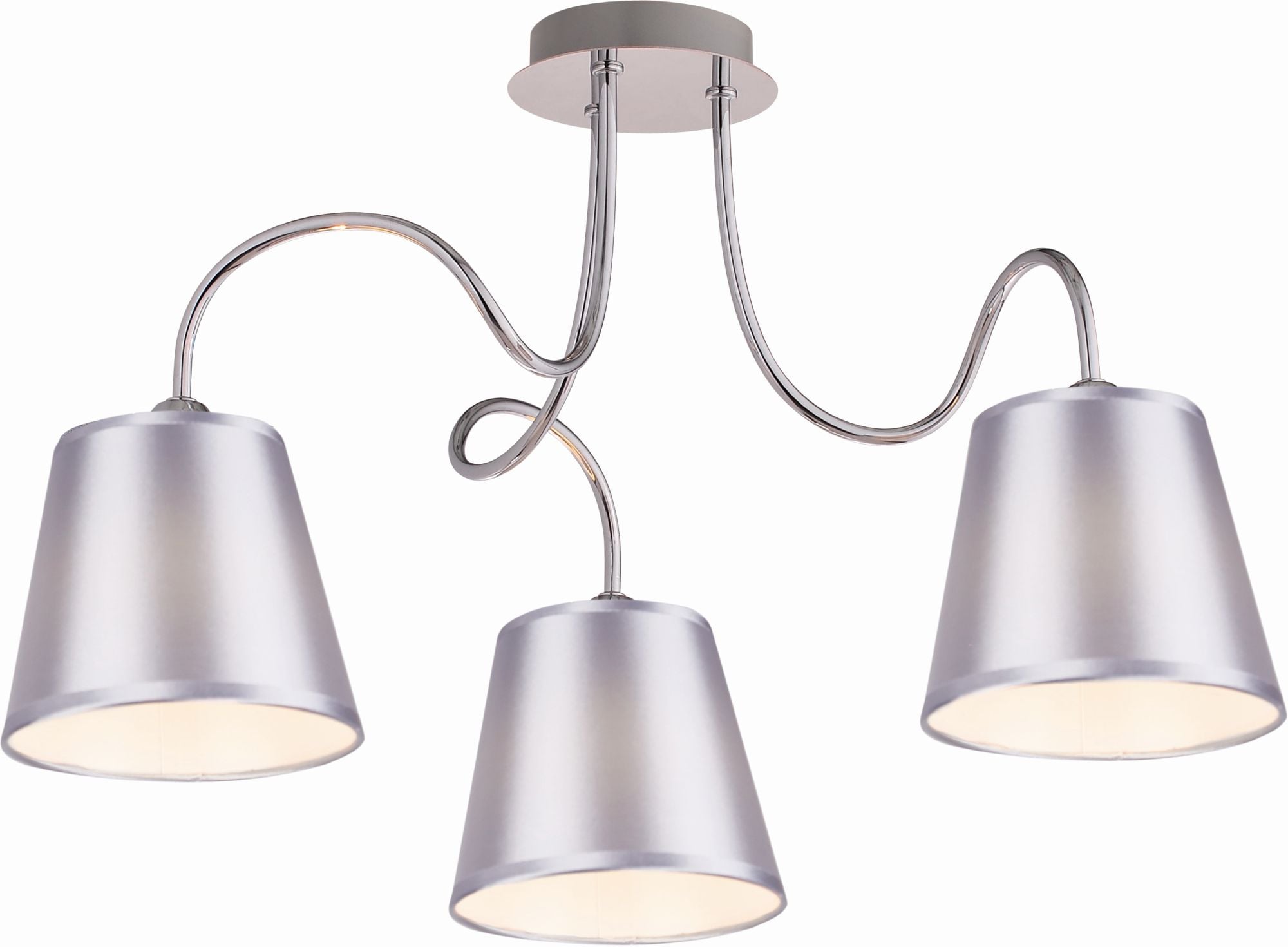 Candellux Luk stropné svietidlo 3x40 W chrómová-sivá 33-70746