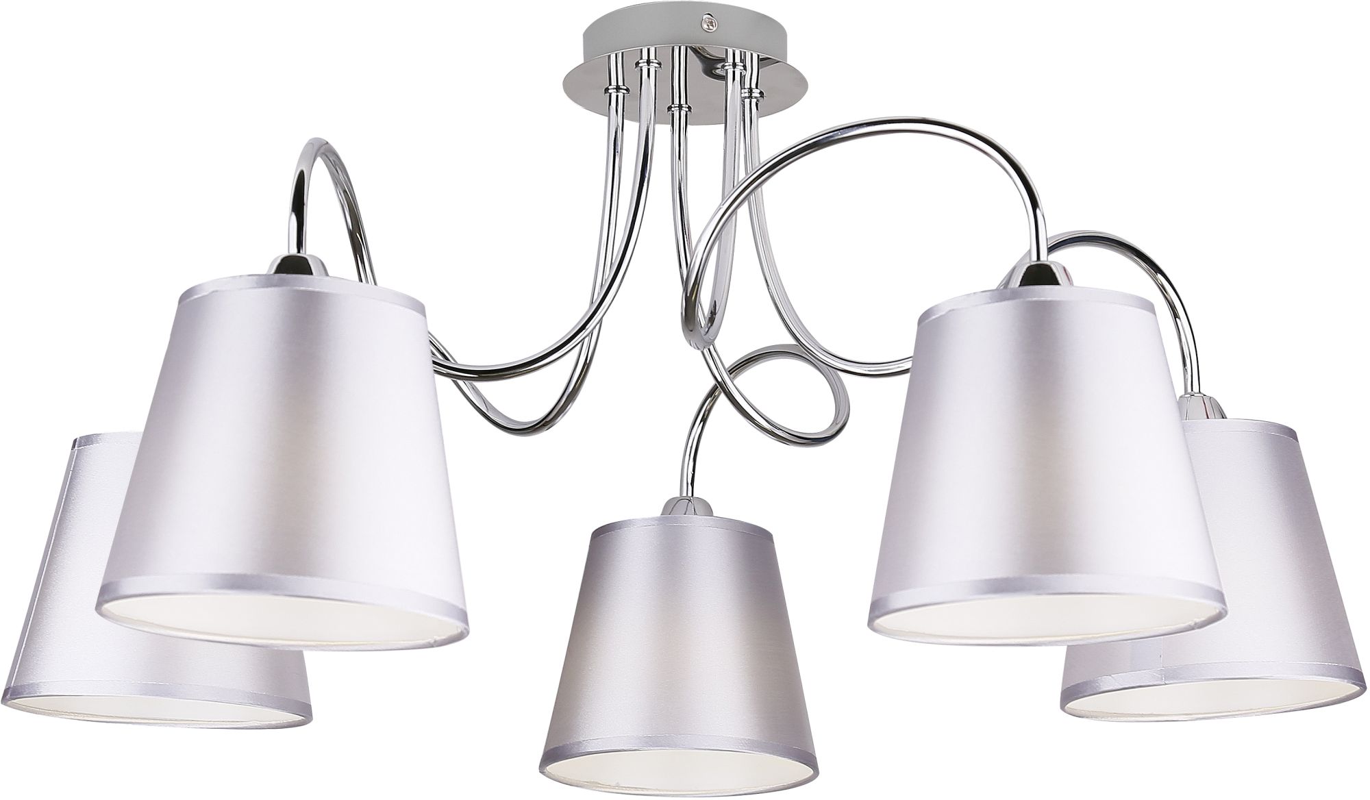 Candellux Luk stropné svietidlo 5x40 W chrómová-sivá 35-70753