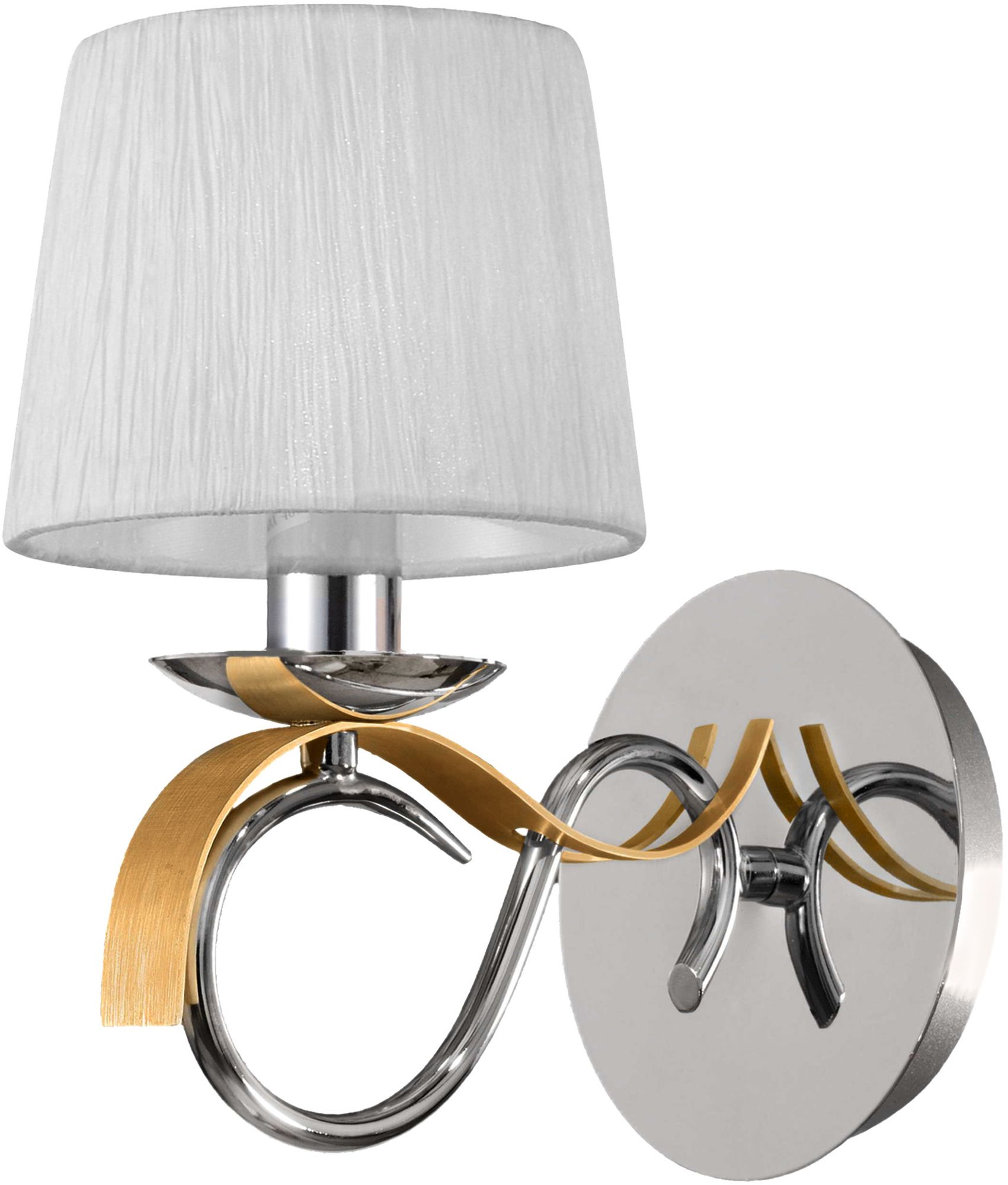 Candellux Denis nástenná lampa 1x40 W chrómová-zlatá 21-23643