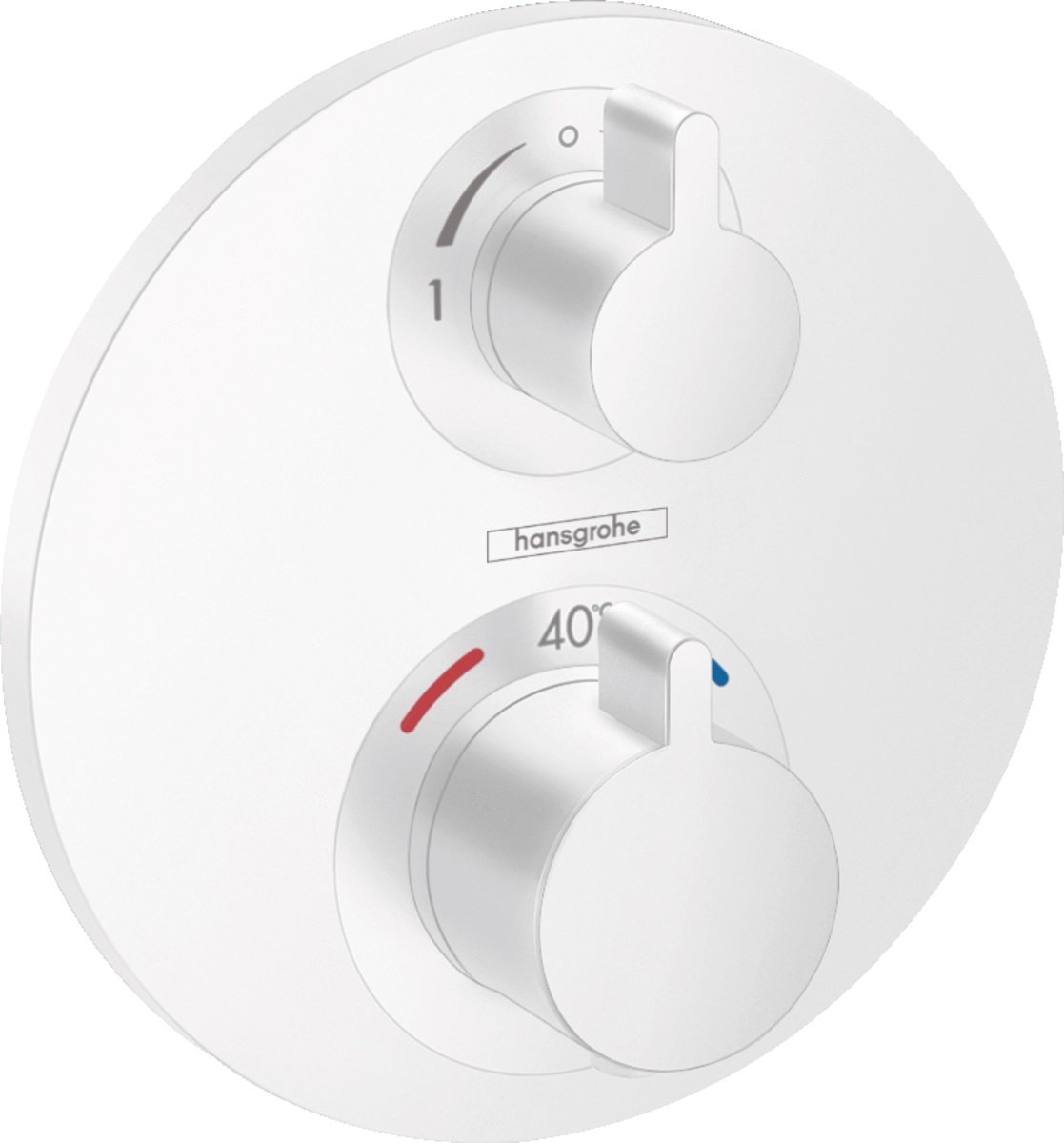 Hansgrohe Ecostat vaňová/sprchová batéria podomietková s termostatom biela 15758700