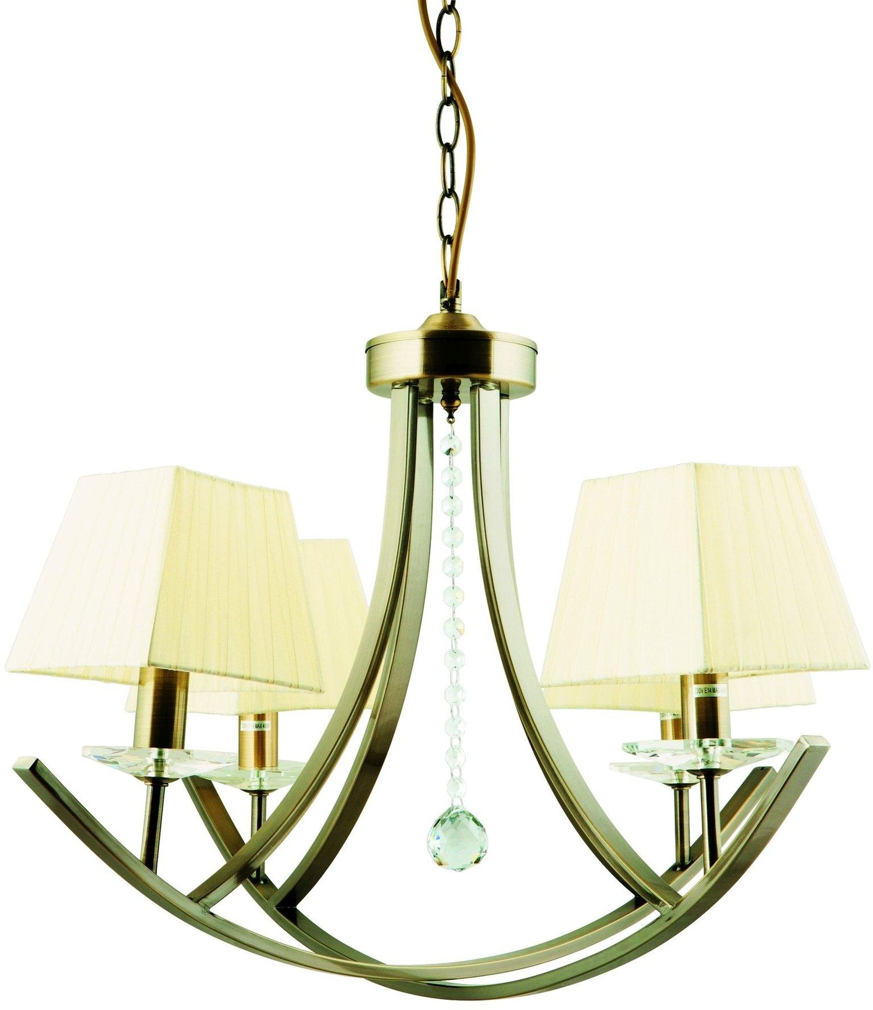 Candellux Valencia závesné svietidlo 4x40 W patinová-žltá 34-84555