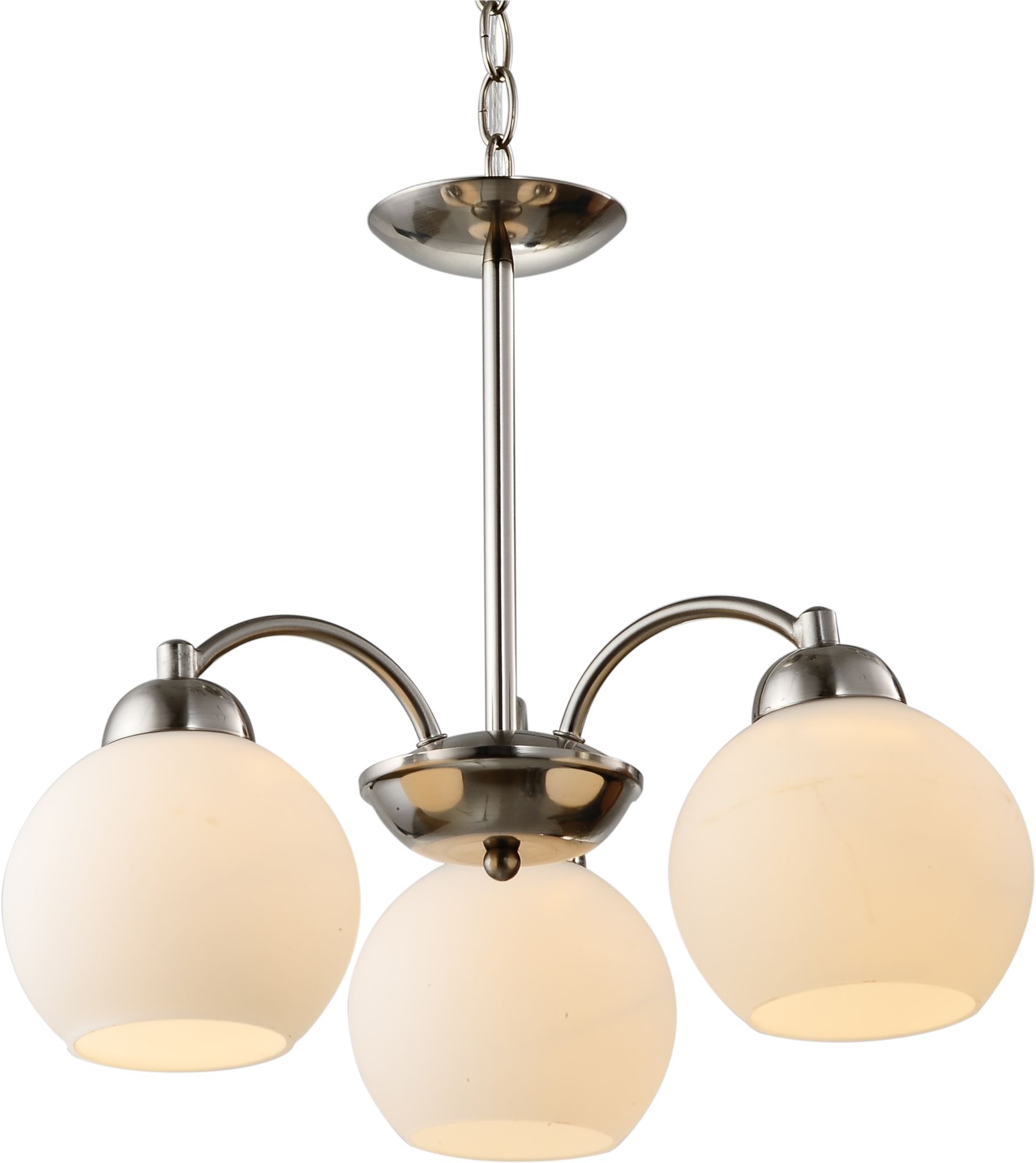 Candellux Tobago závesné svietidlo 3x60 W biela-chrómová 33-25456