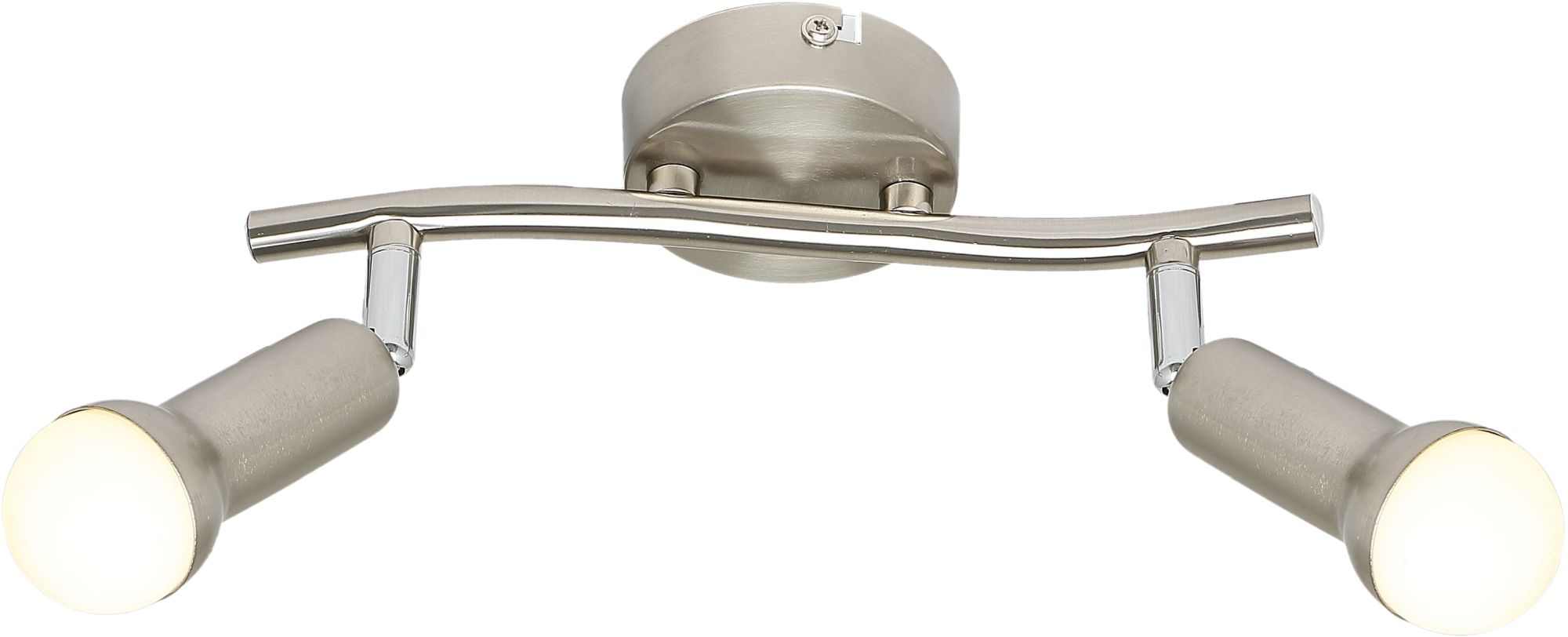 Candellux Arc stropné svietidlo 2x40 W niklová 92-63298