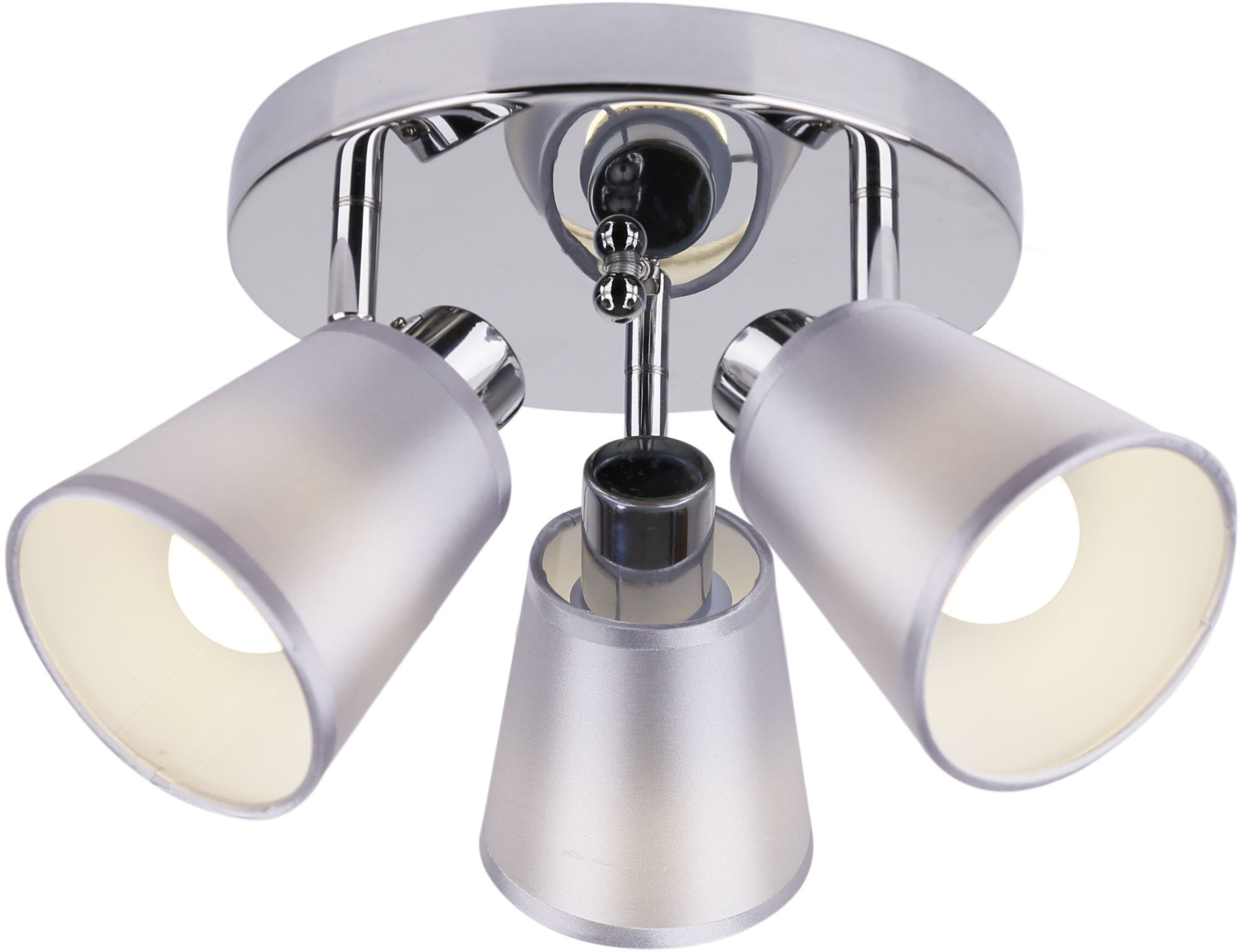 Candellux Pin stropné svietidlo 3x40 W chrómová-sivá 98-70661