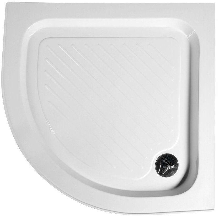 Aqualine polkruhová sprchová vanička 80x80 cm biela BTTR80