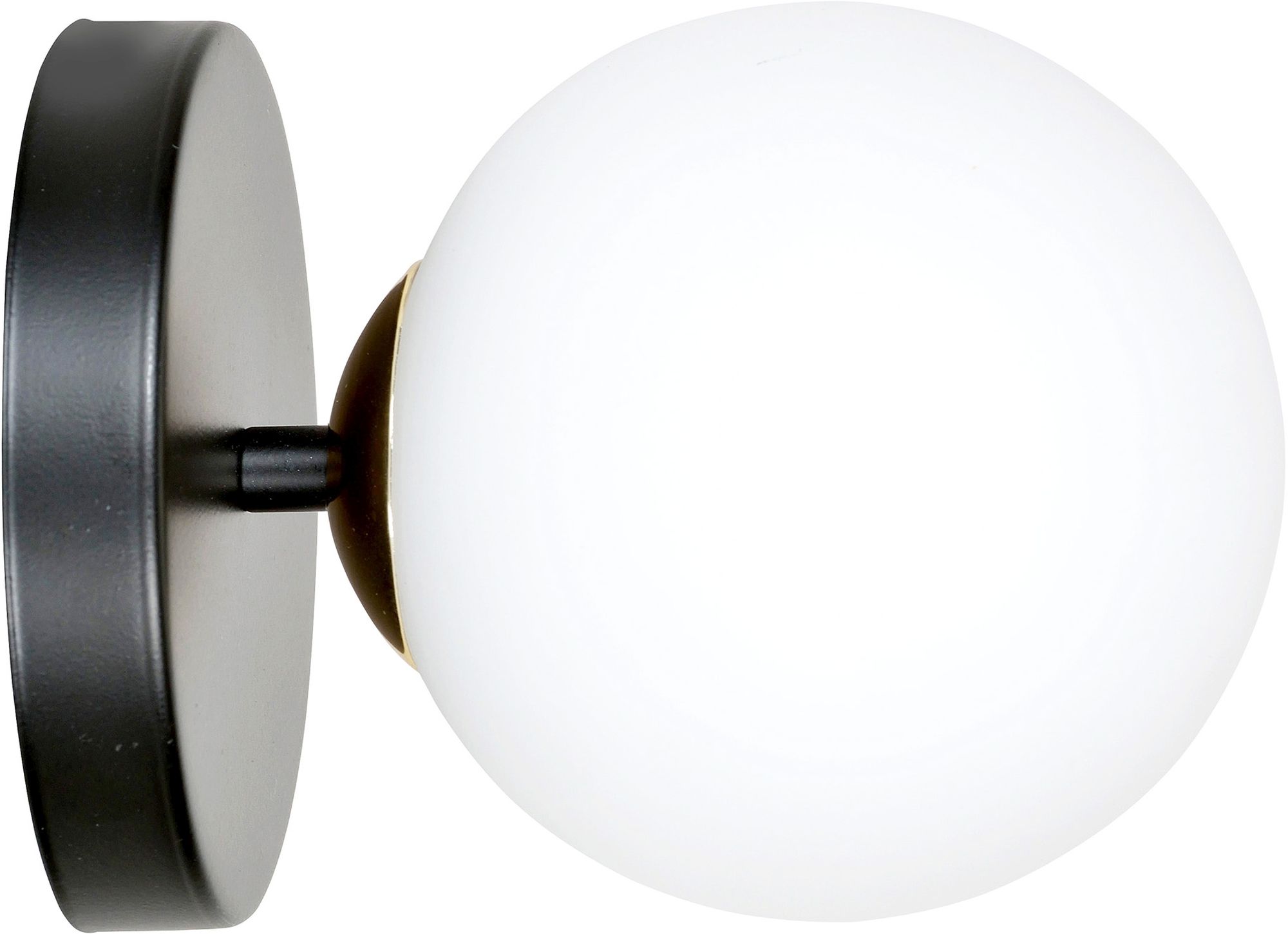 Emibig Floki nástenná lampa 1x10 W čierna-zlatá 022/K1