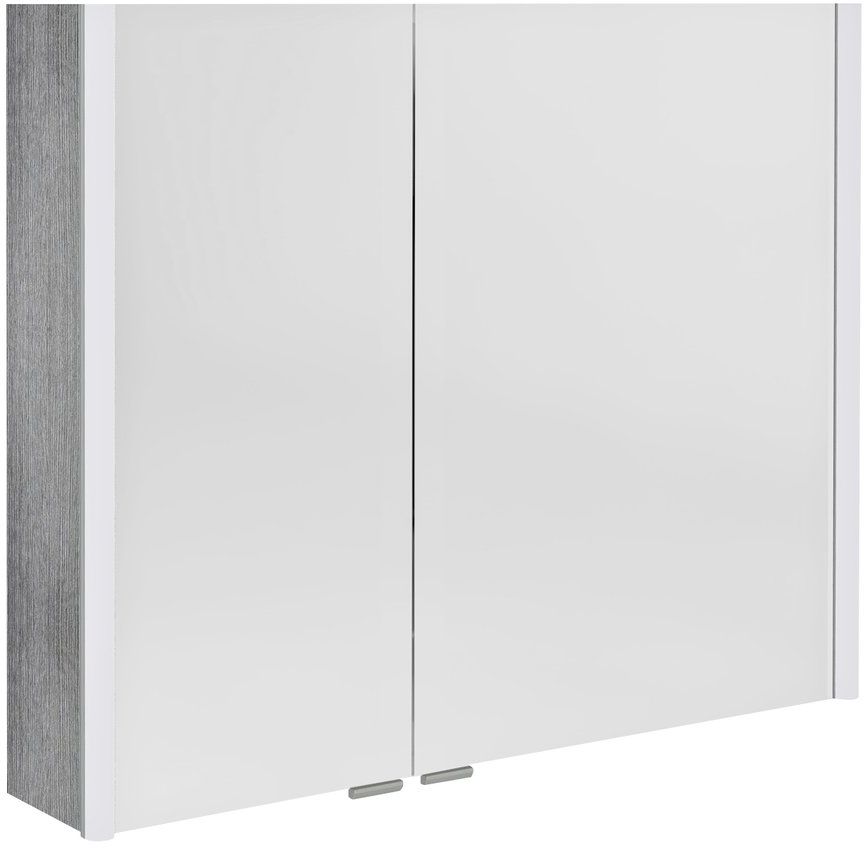 Sapho Alix skrinka 86x17.5x70 cm so zrkadlom sivá-dub AX186-0011