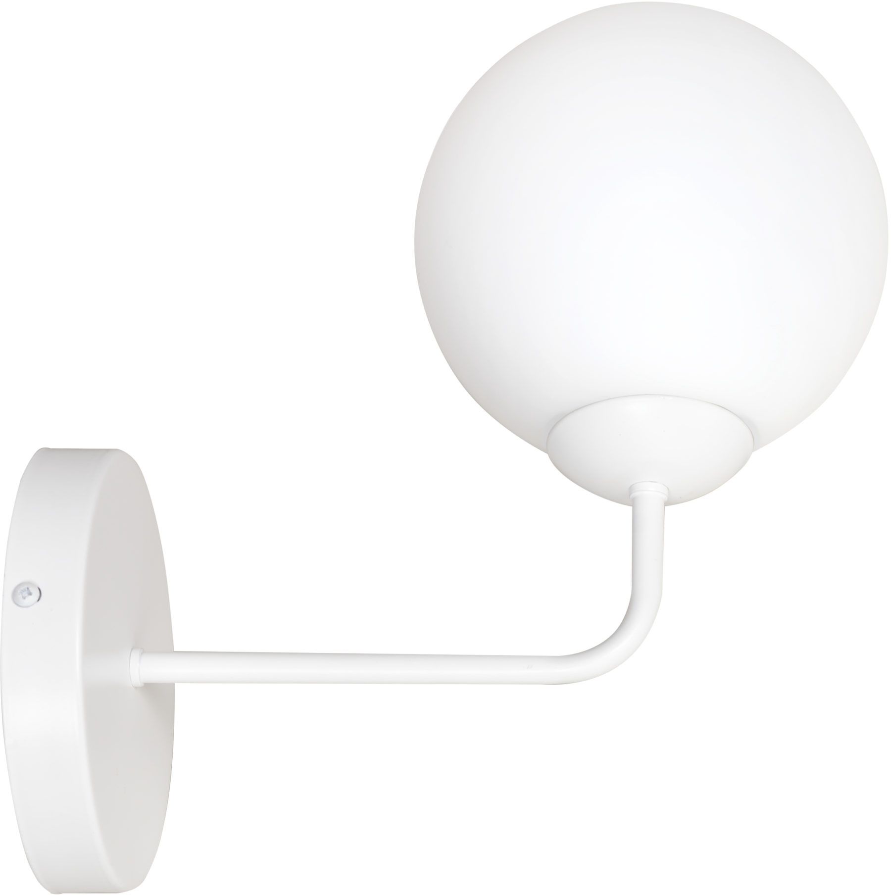 Emibig Selbi nástenná lampa 1x40 W biela-mliečna 734/K1W