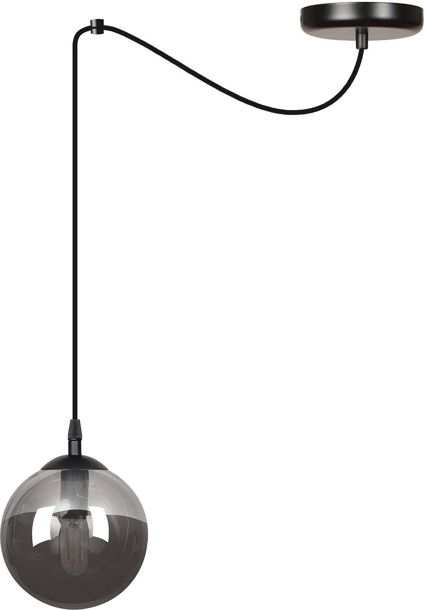Emibig Gigi závesné svietidlo 1x10 W čierna-grafitová 937/1