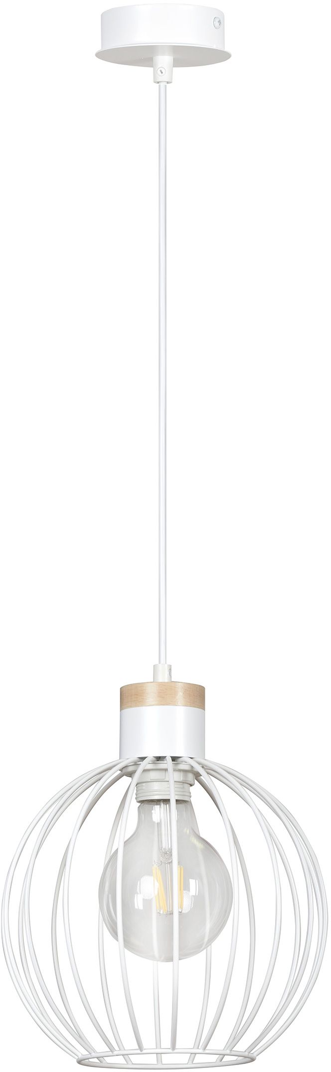 Emibig Barbado závesné svietidlo 1x15 W biela 755/1