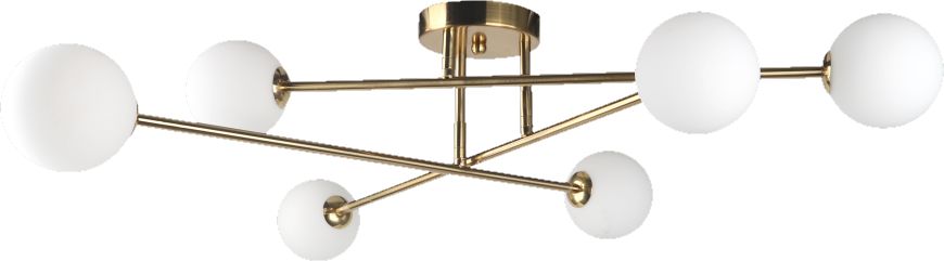 Light Prestige Dorado stropné svietidlo 6x28 W biela-zlatá LP-002/6C