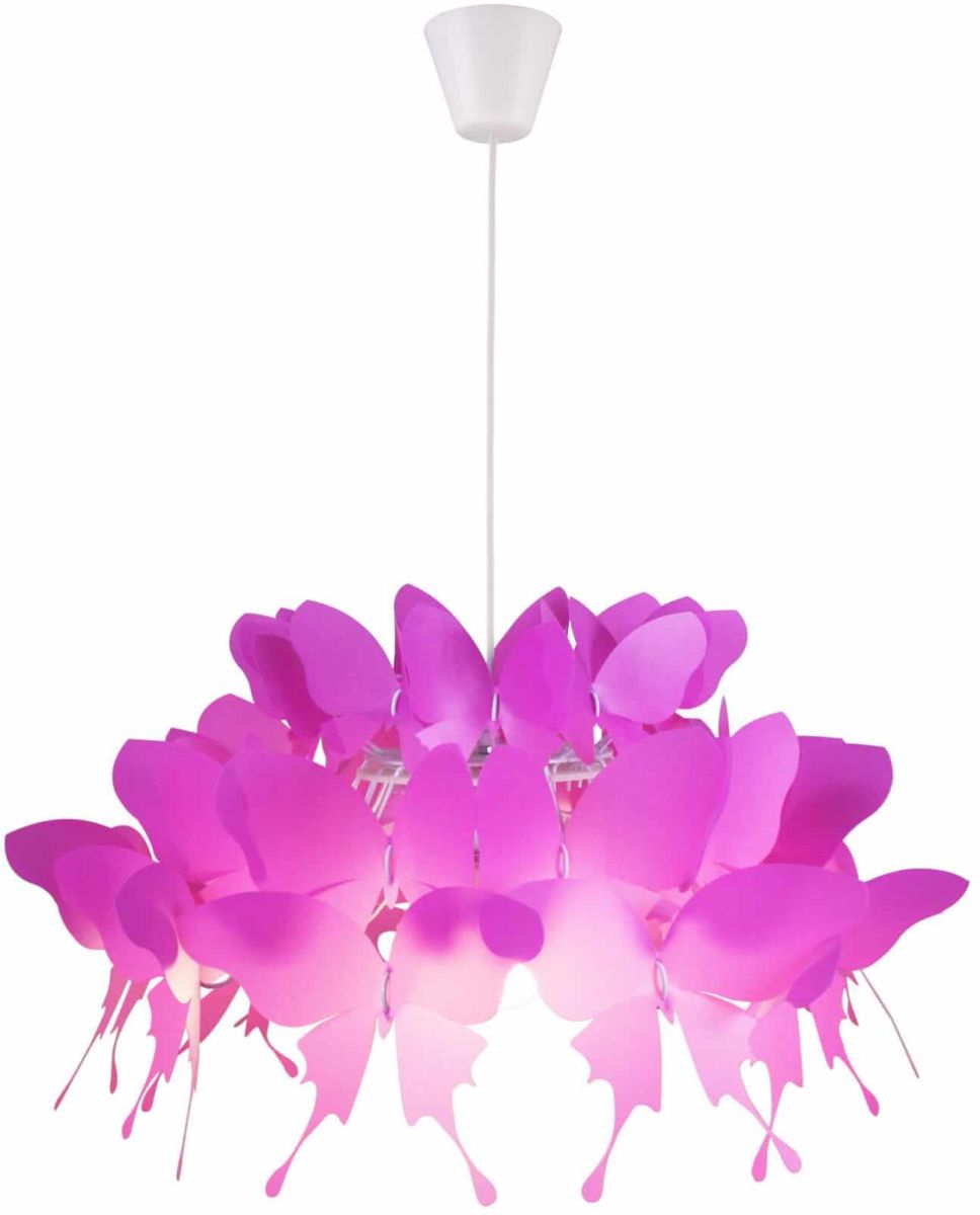 Light Prestige Farfalla závesné svietidlo 1x60 W ružová LP-3439/1PDARKPINK