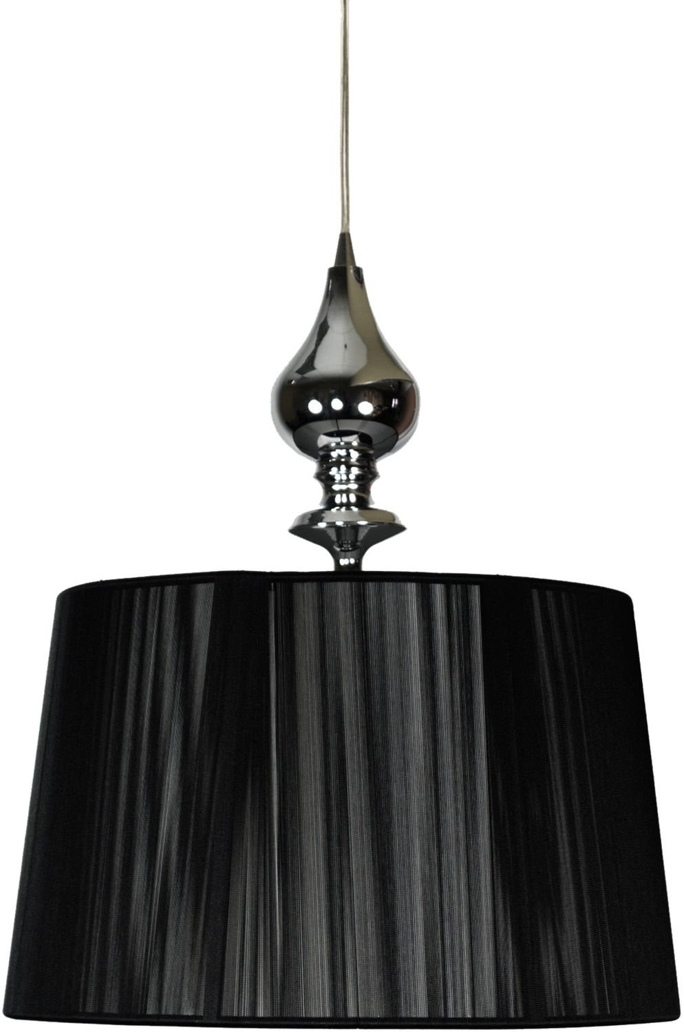 Candellux Gillenia závesné svietidlo 1x60 W čierna 31-21437