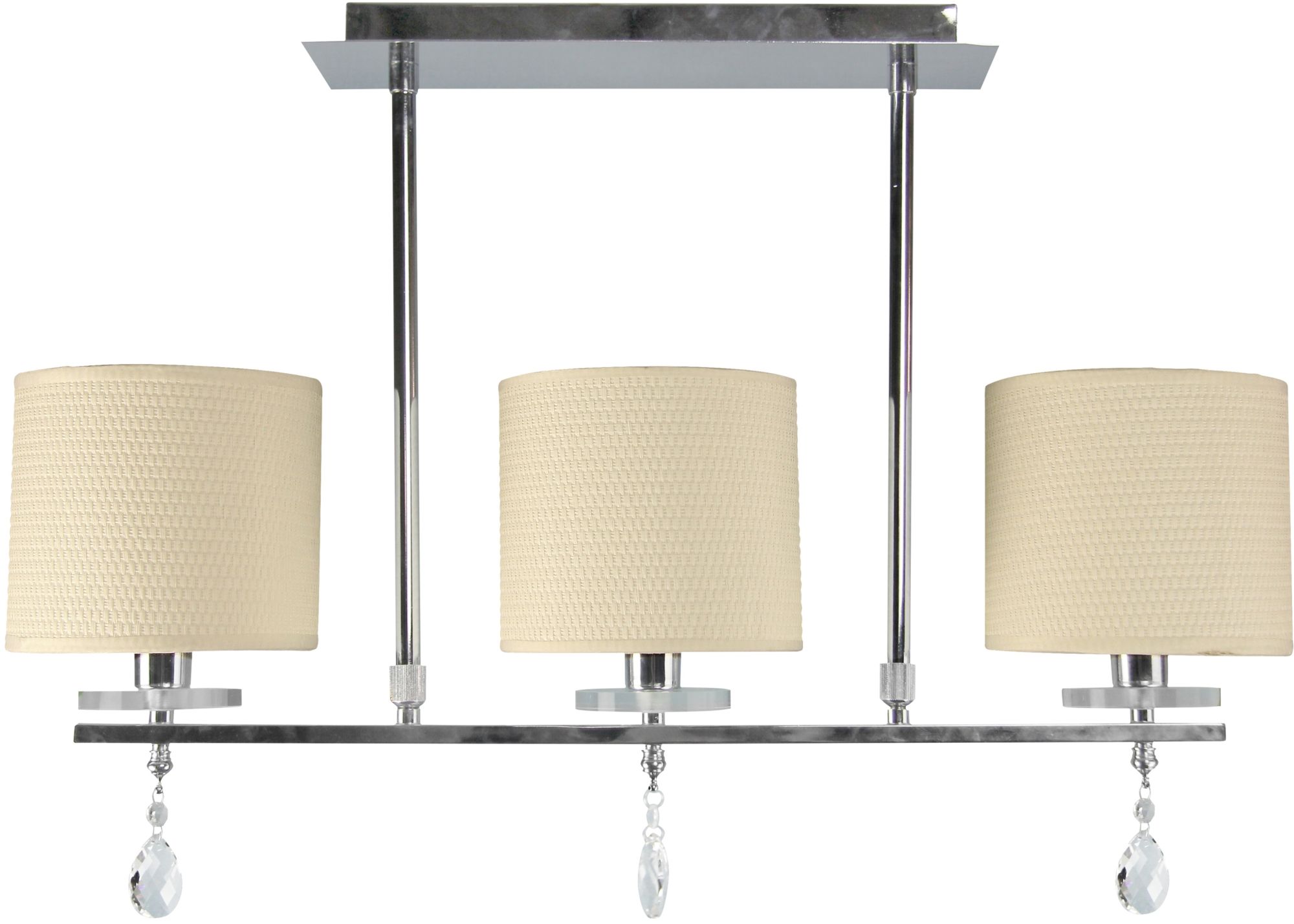 Candellux Estera stropné svietidlo 3x40 W chrómová-krémová 33-11510