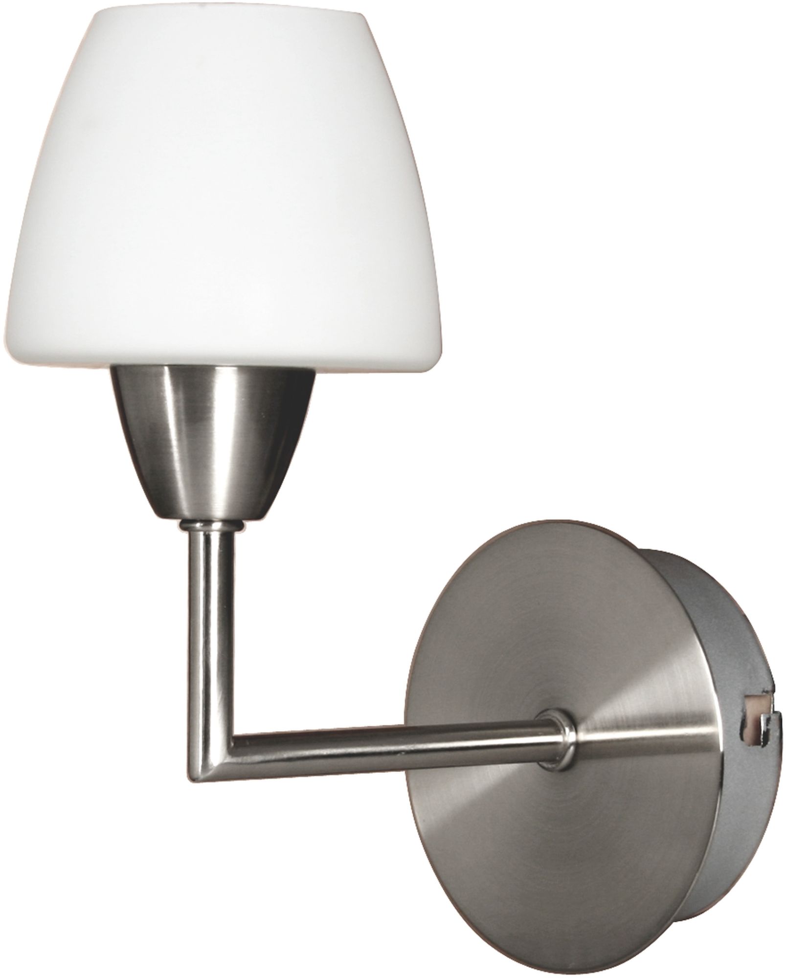 Candellux Togo nástenná lampa 1x40 W biela-niklová 21-10622