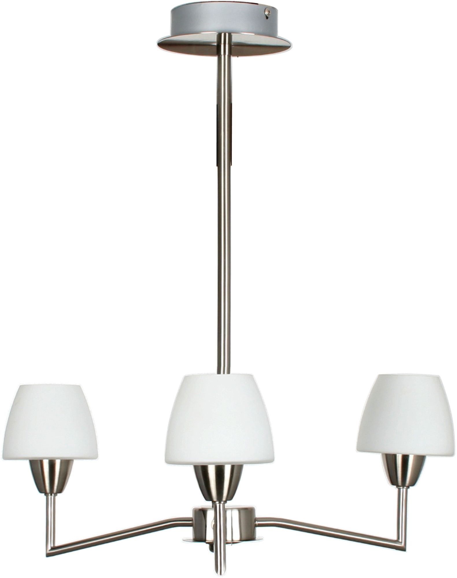 Candellux Togo stropné svietidlo 3x40 W biela-niklová 33-10639