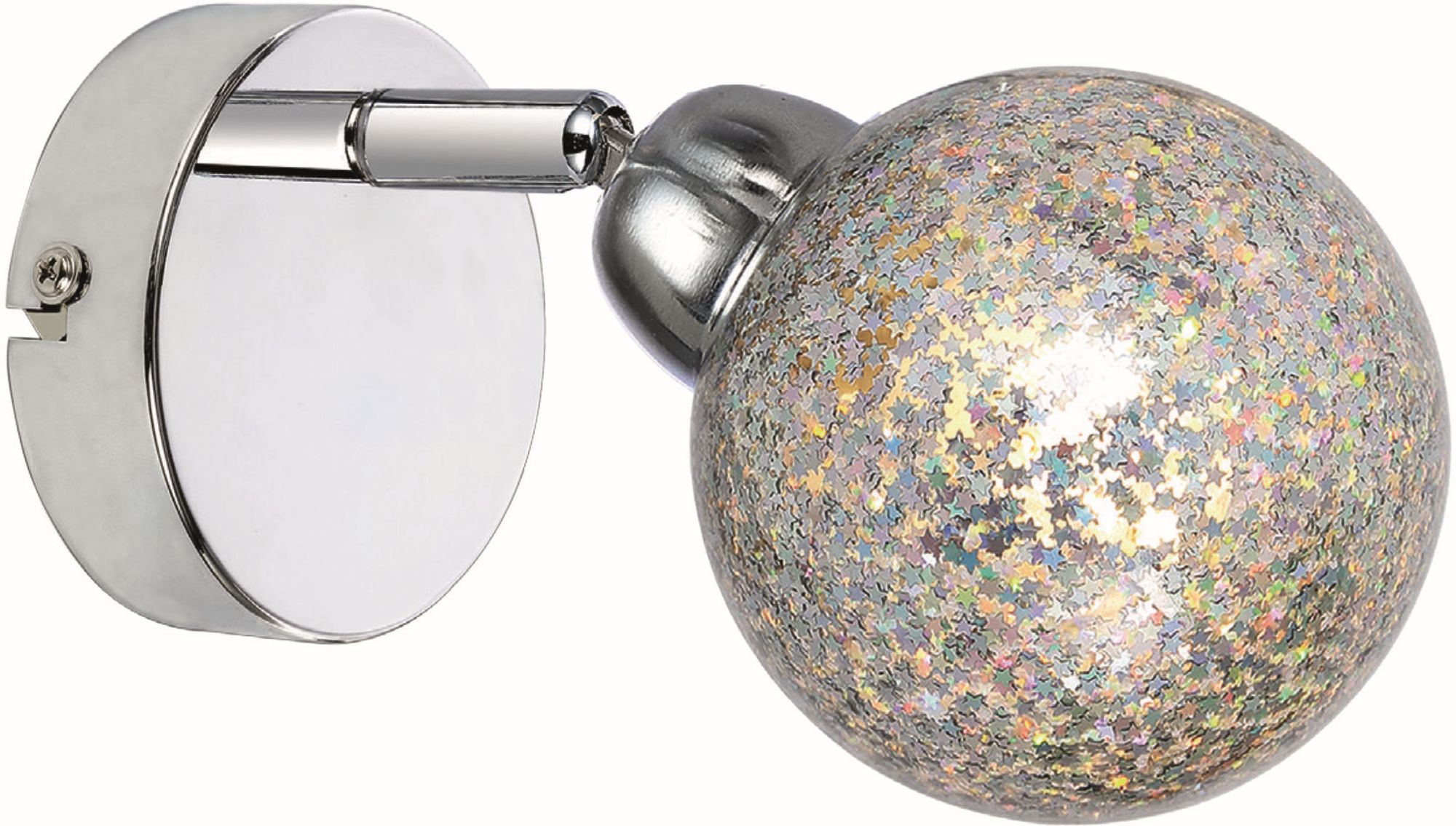 Candellux Kaleidoscope nástenná lampa 1x4 W chrómová 91-61553