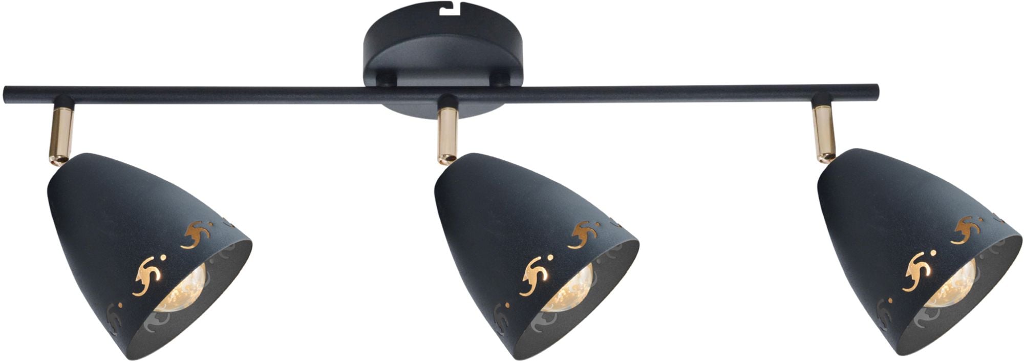 Candellux Coty stropné svietidlo 3x40 W čierna 93-67173