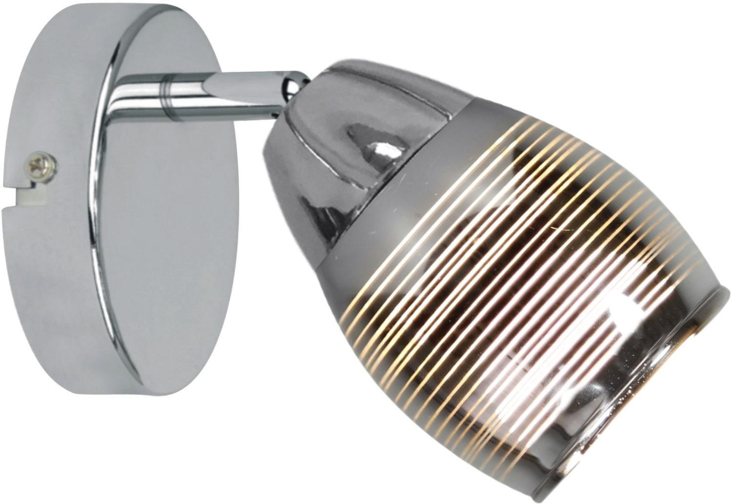 Candellux Milton nástenná lampa 1x10 W chrómová 91-58904