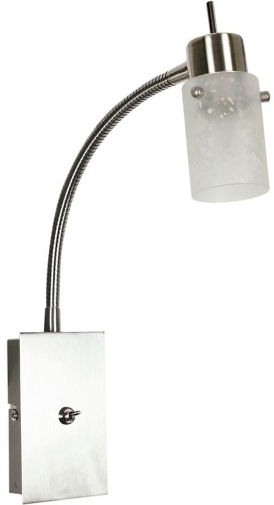 Candellux Frozen nástenná lampa 1x40 W biela-niklová 91-22493