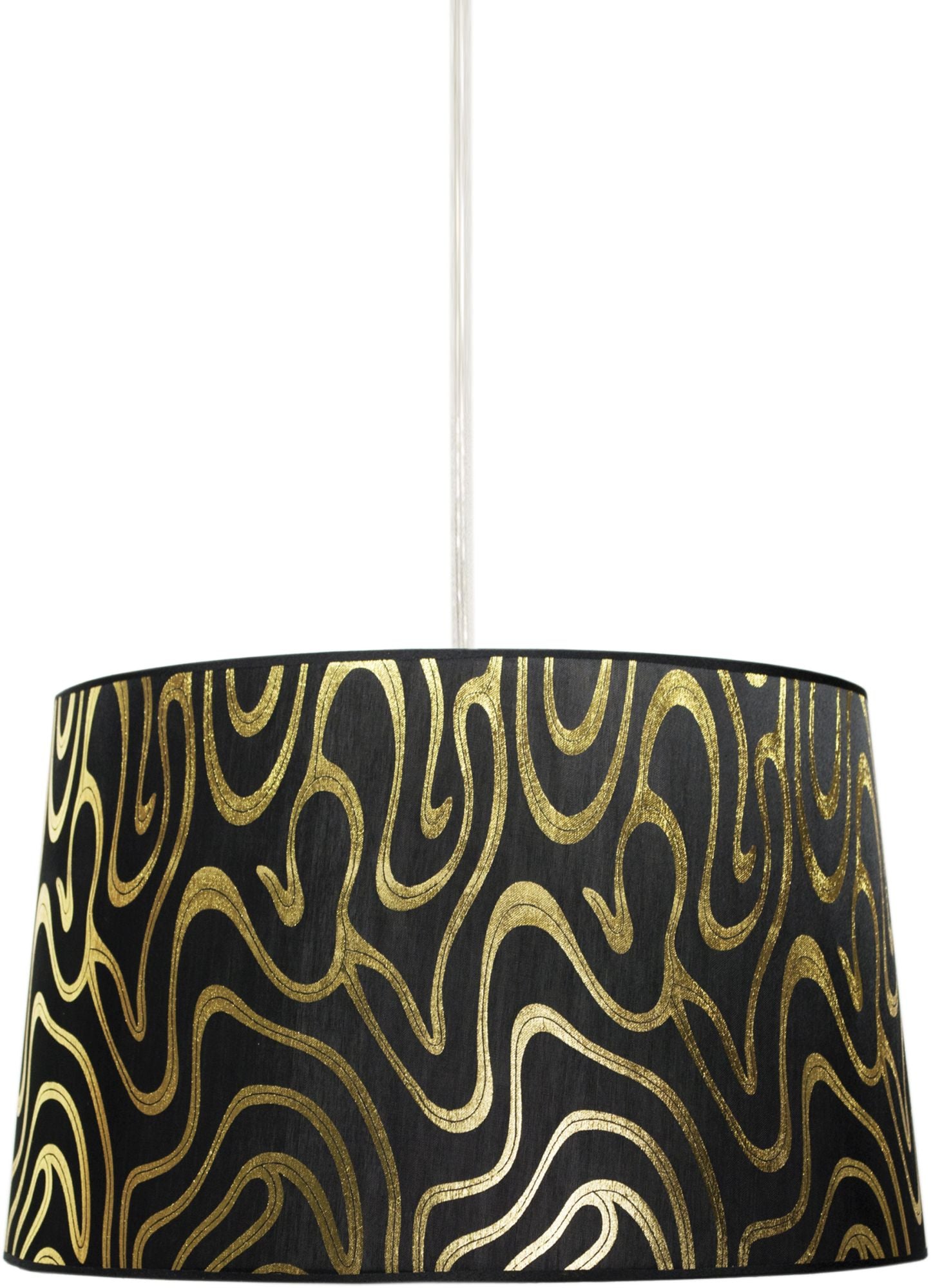 Candellux Tiger závesné svietidlo 1x60 W čierna-zlatá 31-94455