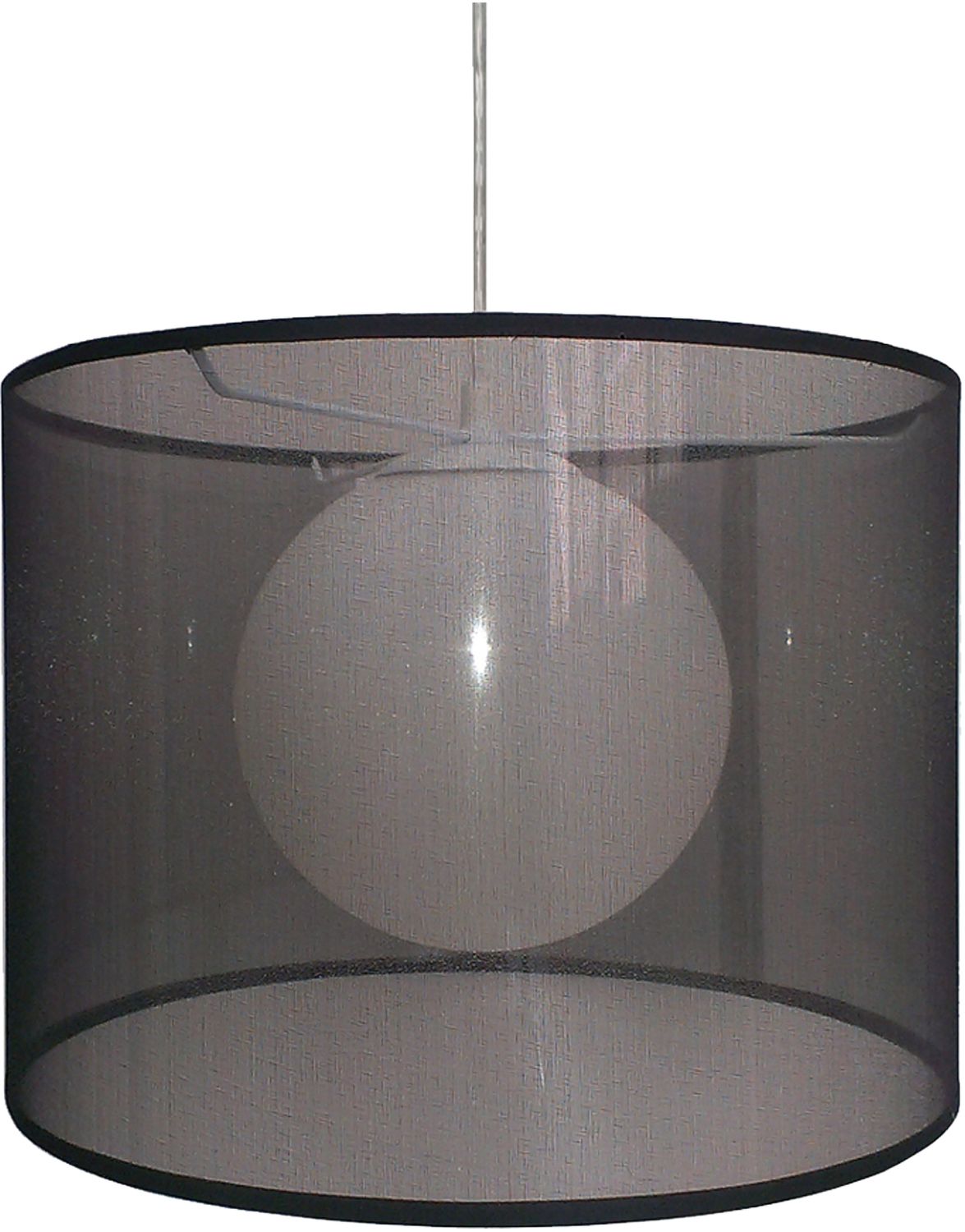 Candellux Chicago závesné svietidlo 1x60 W čierna 31-24879
