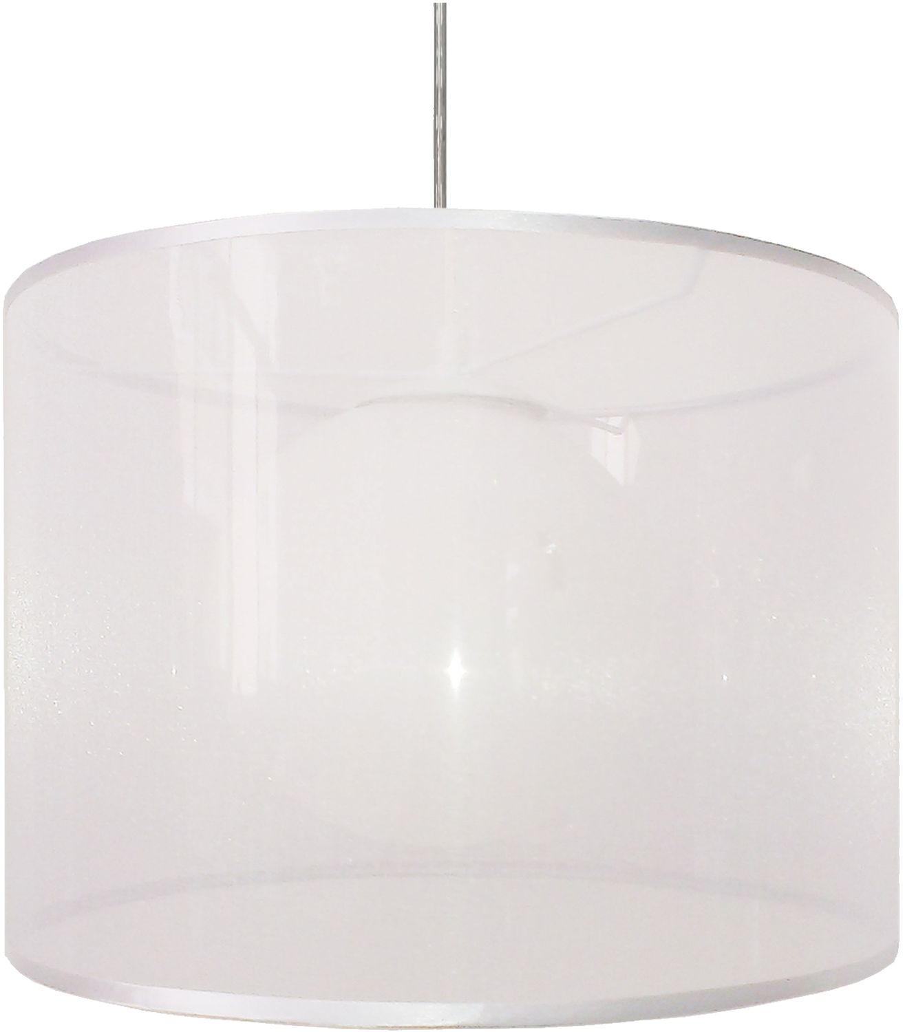 Candellux Chicago závesné svietidlo 1x60 W biela 31-24886