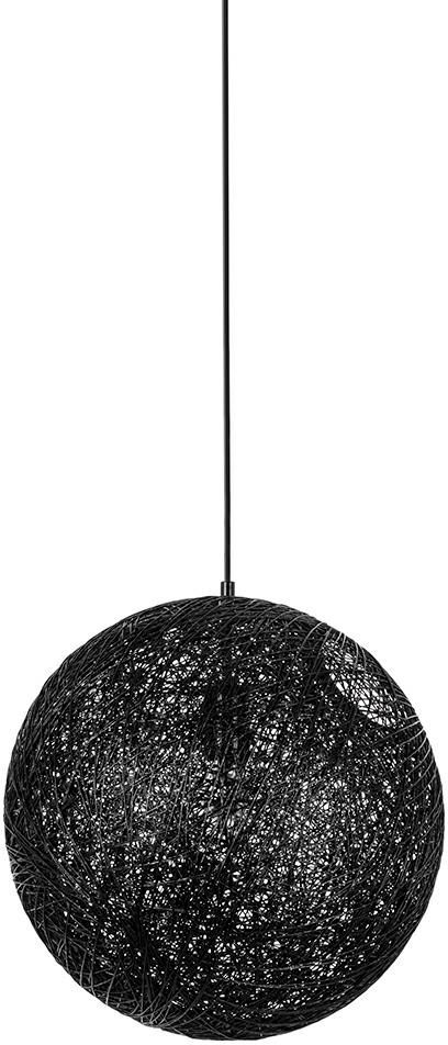 King Home Luna závesné svietidlo 1x60 W čierna 1027S-400.BLACK