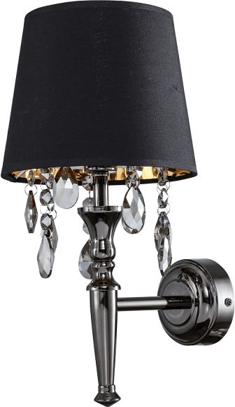 Light Prestige Vigo nástenná lampa 1x40 W čierna-chrómová LP-0412/1WBK