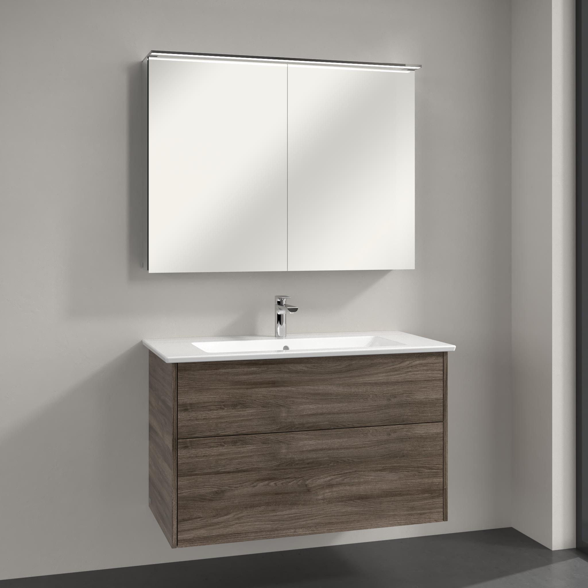 Villeroy & Boch Finero umývadlo so skrinkou 100 cm sivá S00403RKR1