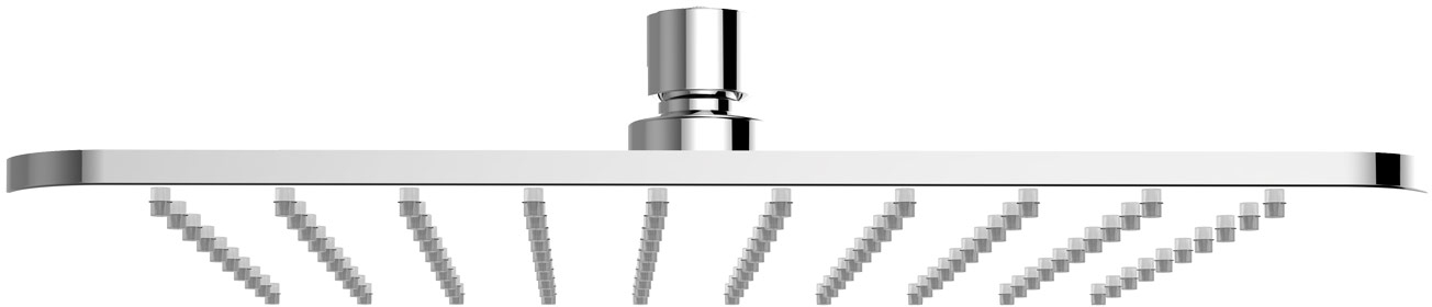 Omnires SlimLine horná/hlavová sprcha 25x25 cm štvorec chrómová-biela WG225/OCRB