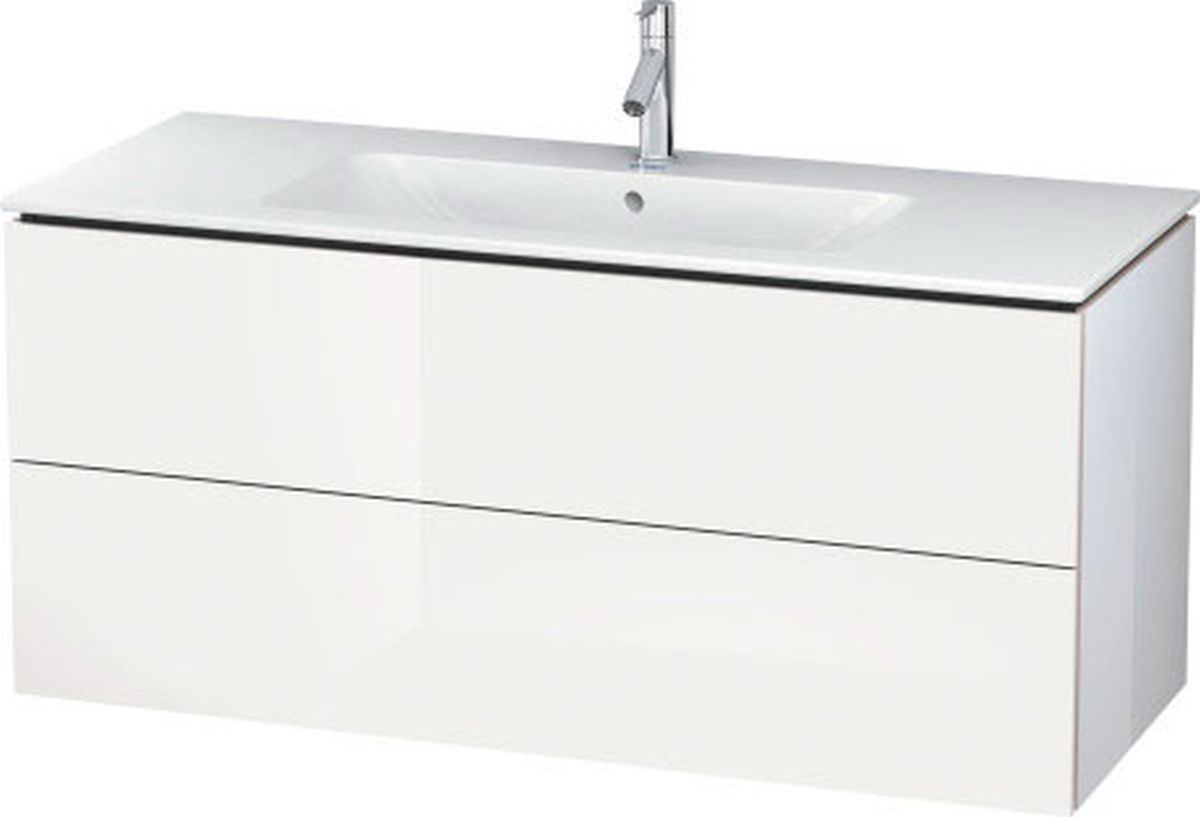 Duravit L-Cube skrinka 122x48.1x55 cm závesná kúpeľňová skrinka pod umývadlo biela LC624307575