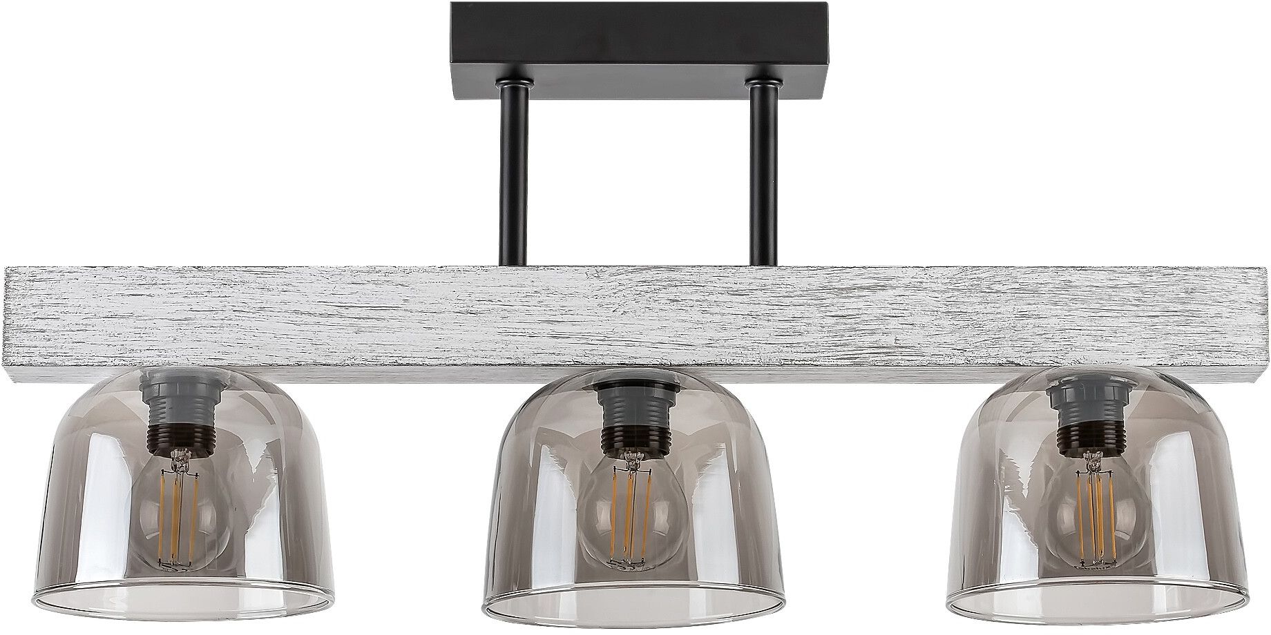 Rabalux Cardamom stropné svietidlo 3x40 W dymová-drevená 3119