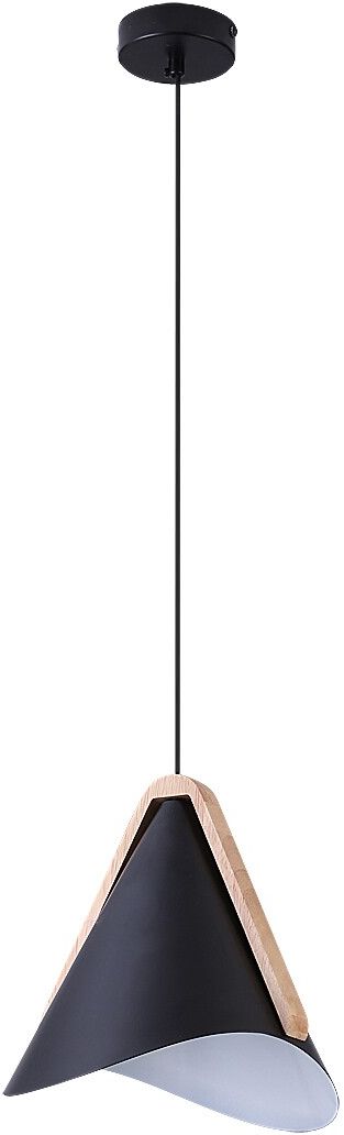 Rabalux Neva závesné svietidlo 1x60 W čierna-drevená 6650