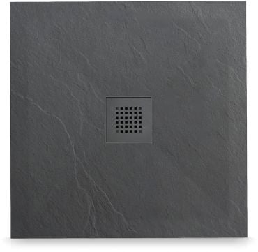 Balneo Stone Tray štvorcová sprchová vanička 90x90 cm sivá STFDG909025