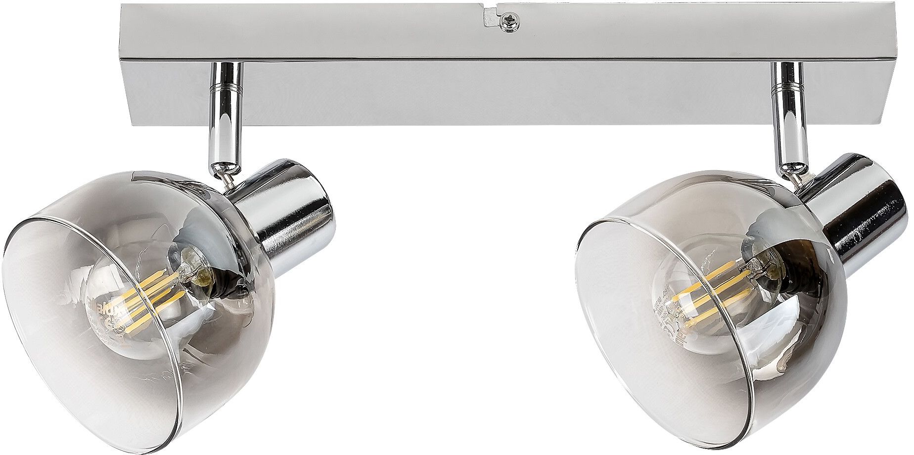 Rabalux Tarien nástenná lampa 2x40 W chrómová-dymová 3249