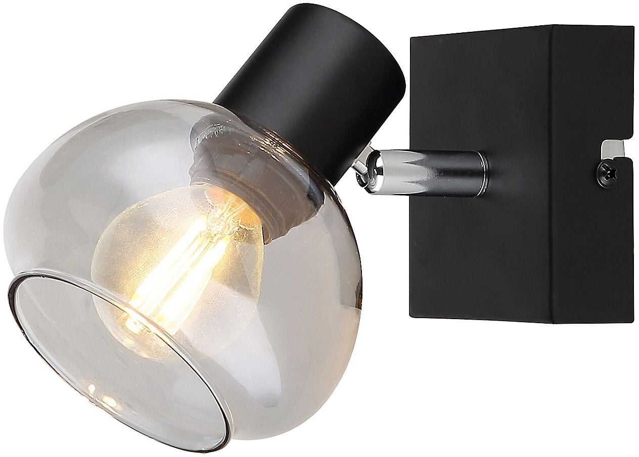 Rabalux Sullivan nástenná lampa 1x40 W čierna-dymová 3295