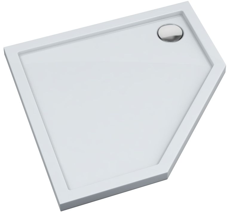 Schedpol Corrina New päťuholníková sprchová vanička 90x90 cm biela 3.4398