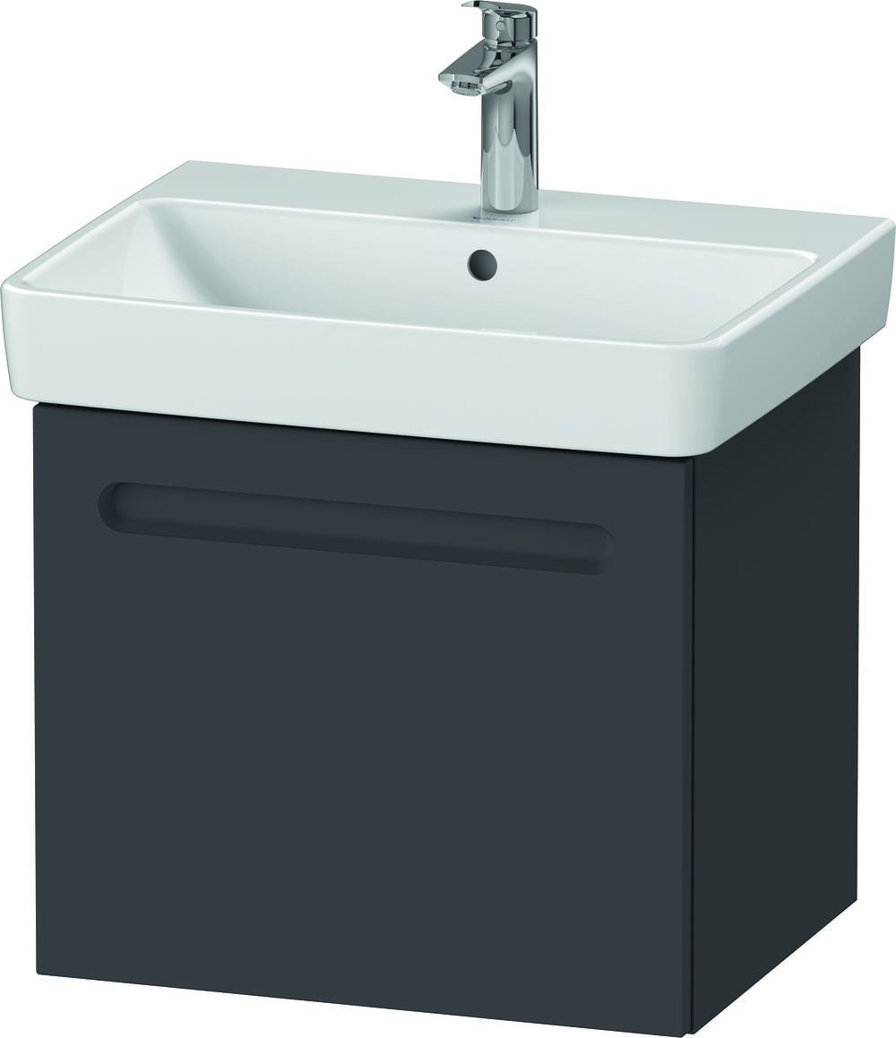 Duravit No. 1 skrinka 54x42.6x47.8 cm závesná kúpeľňová skrinka pod umývadlo grafitová N14381049490000
