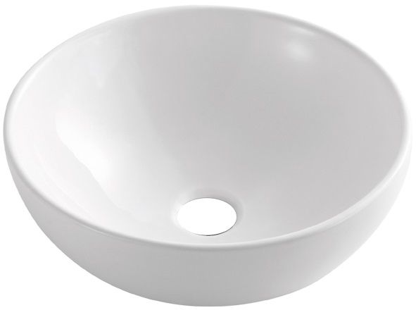 Invena Tinos umývadlo 39.5x39.5 cm okrúhly pultové umývadlo biela CE-43-011