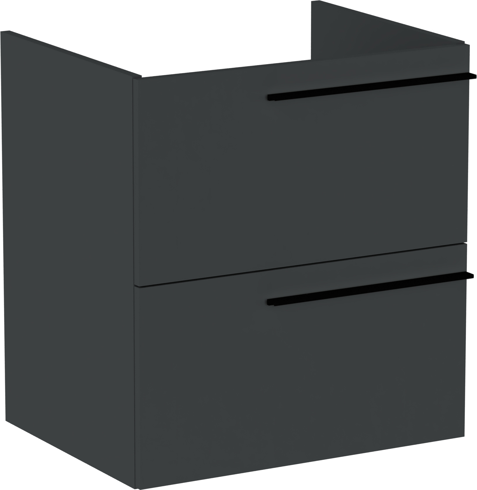 Roca Ella skrinka 58.5x44.6x63.5 cm závesné pod umývadlo čierna A857769531