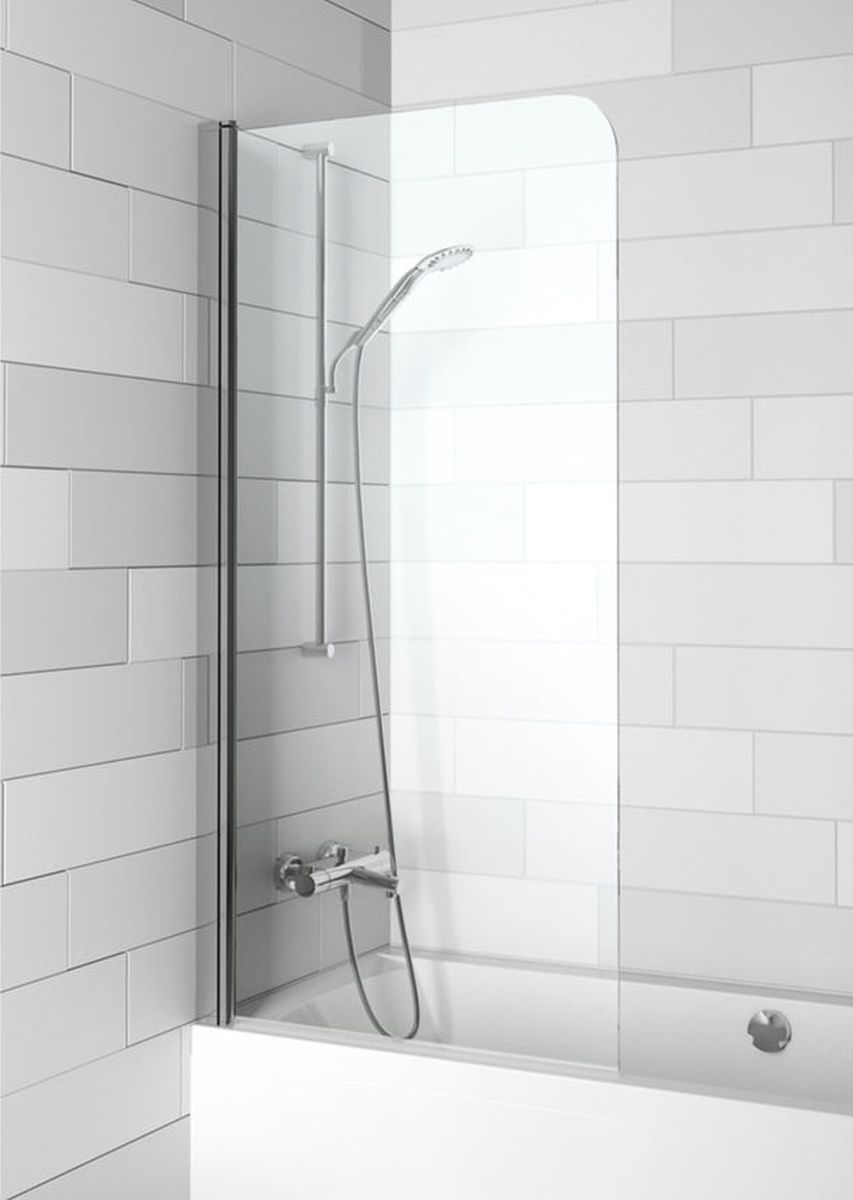 Riho Novik vaňová zástena 75 cm jednodielny chrómová lesklé/číre sklo G003043120