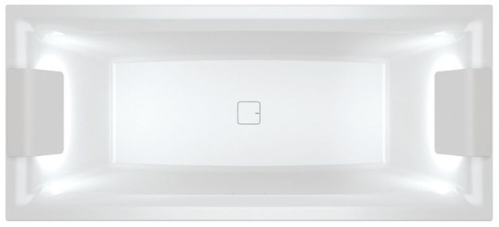 Riho Still Square LED obdĺžniková vaňa 170x75 cm biela B100005005