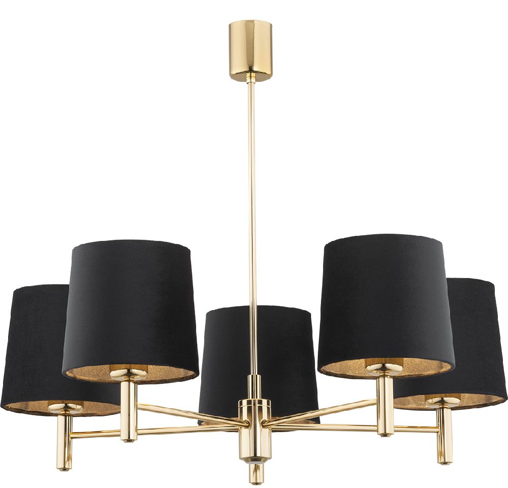 Argon Ponte Plus stropné svietidlo 5x15 W čierna-mosadzná 2107