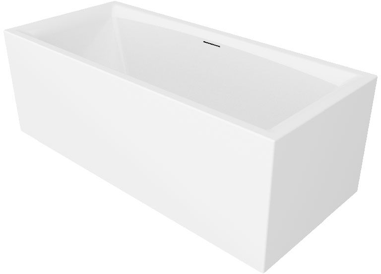 Riho Still Square Plug&Play vaňa so zástenou 170x75 cm biela B100030005