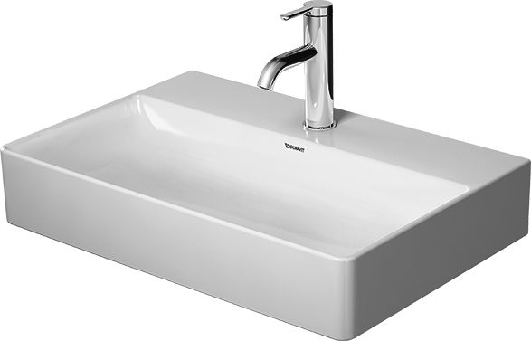 Duravit DuraSquare umývadlo 60x40 cm obdĺžnik klasické umývadlo-umývadlo na nábytok biela 2356600071